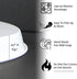 Reston Lloyd Electric Stove Burner Covers, Set of 4, White